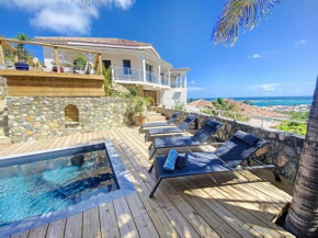 Villa West Indies, spectacular sea view, inside Orient Bay resort, private pool